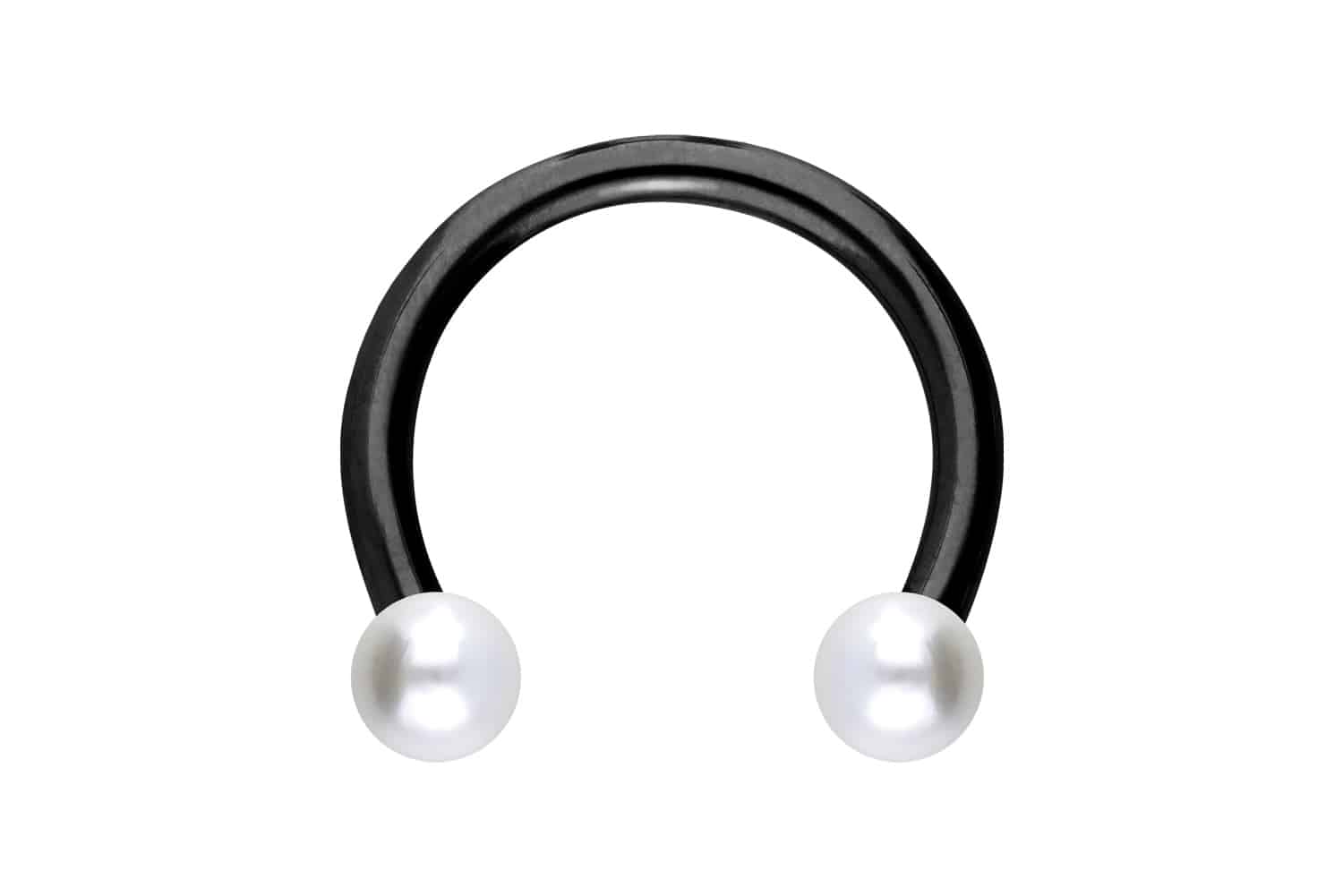 Chirurgenstahl Hufeisenring Piercing SYNTHETISCHE PERLEN